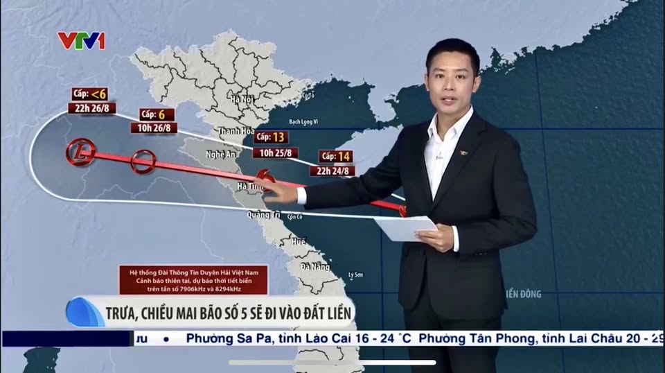 HÀ TĨNH NẰM TRONG VÙNG ẢNH HƯỞNG TRỰC TIẾP KHI BÃO ĐỔ BỘ GÂY MƯA TO, RẤT TO VÀ DÔNG, GIÓ GIẬT MẠNH