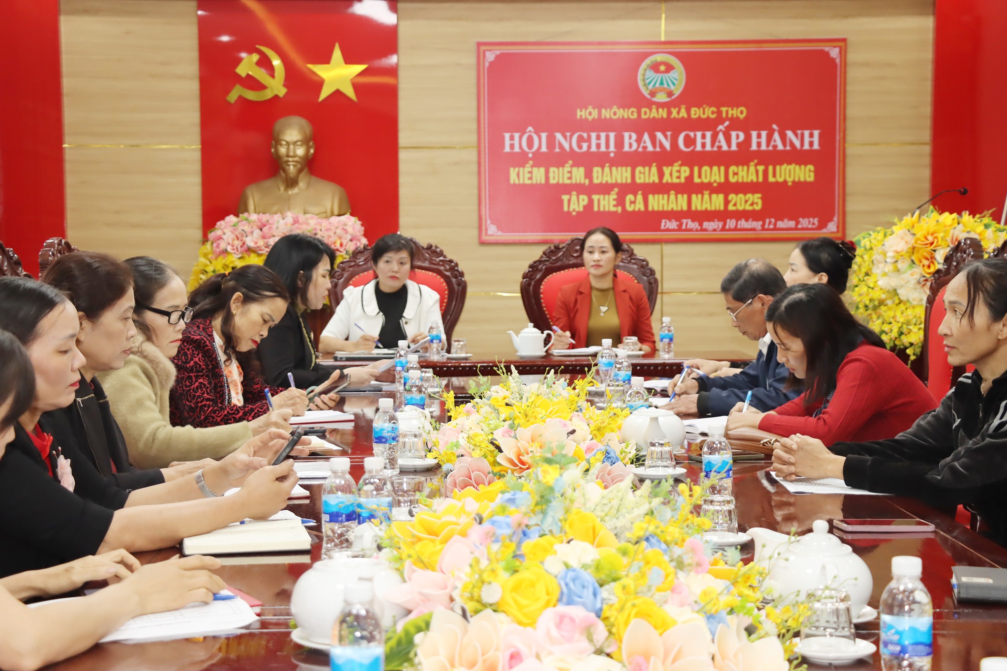 Ban chấp hành Hội Nông dân xã đã tổ chức Hội nghị kiểm điểm, đánh giá, xếp loại năm 2025