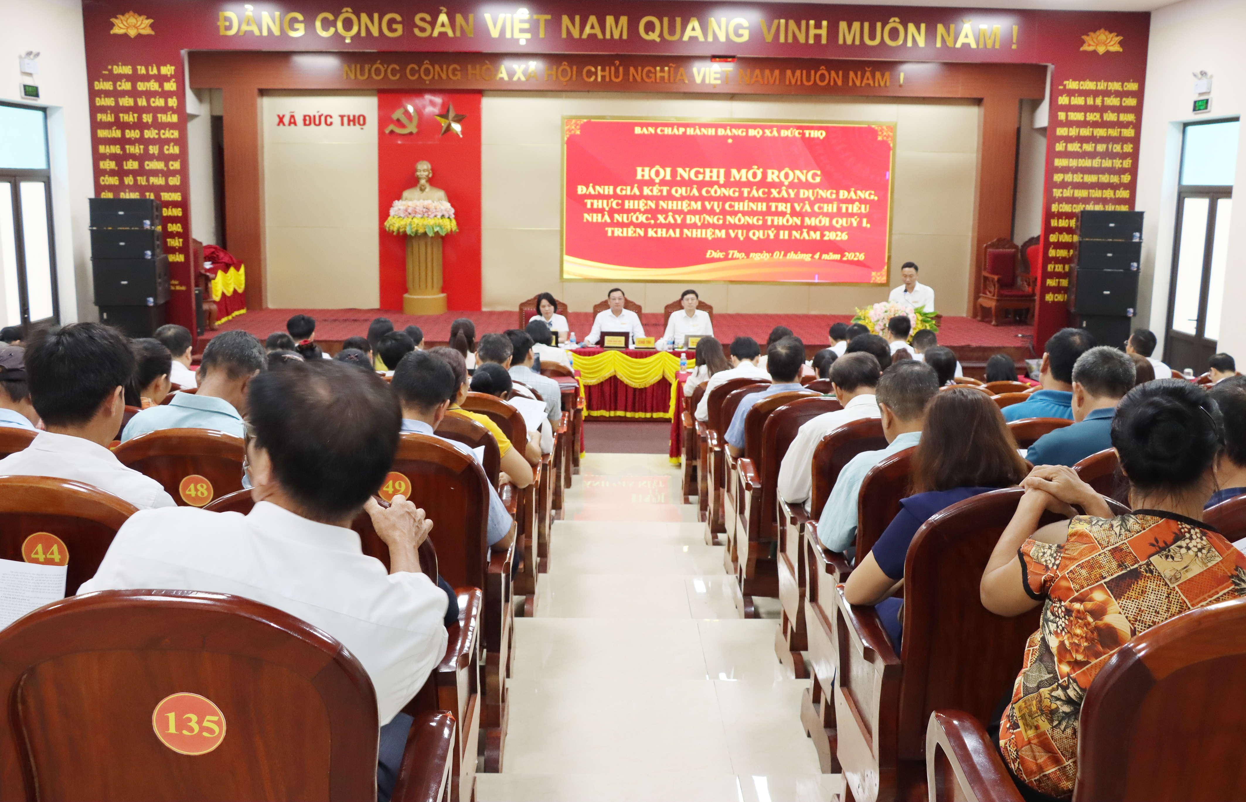 Xã Đức Thọ: Hội nghị Ban chấp hành Đảng bộ xã 