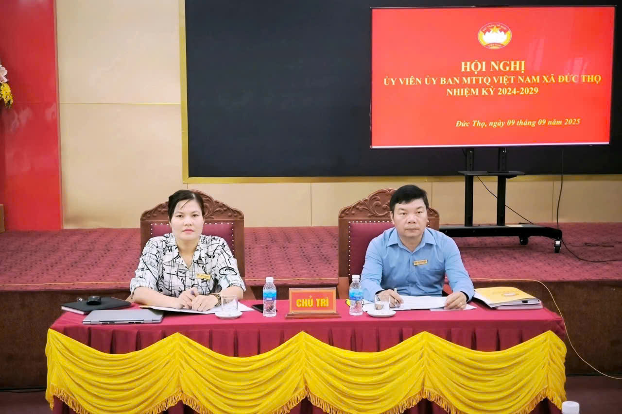 Ủy ban MTTQ xã Đức Thọ tổ chức Hội nghị Ủy viên Ủy ban MTTQ xã nhằm triển khai công tác chuẩn bị cho Đại hội MTTQ xã lần thứ I, nhiệm kỳ 2025 – 2030.
