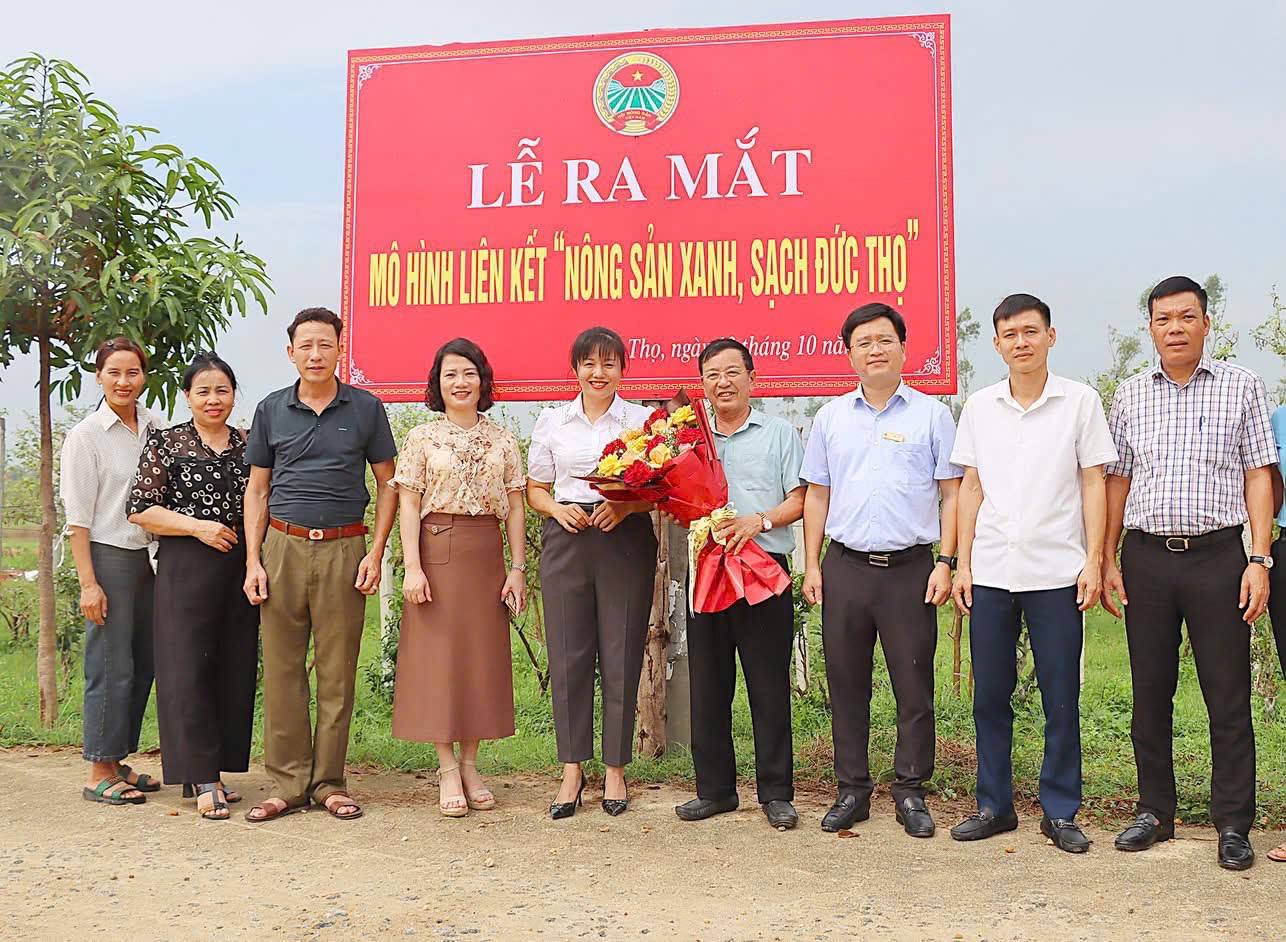 Hội Nông dân xã Đức Thọ ra mắt mô hình liên kết “Nông sản xanh, sạch Đức Thọ” 