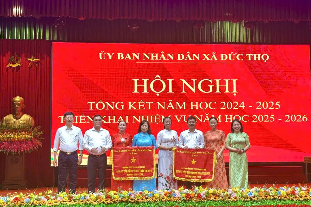 Xã Đức Thọ tổ chức hội nghị tổng kết năm học 2024 – 2025, triển khai nhiệm vụ năm học 2025 – 2026