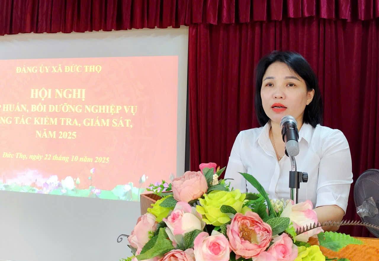 Hội nghị tập huấn, bồi dưỡng nghiệp vụ công tác kiểm tra, giám sát và thi hành kỷ luật Đảng.