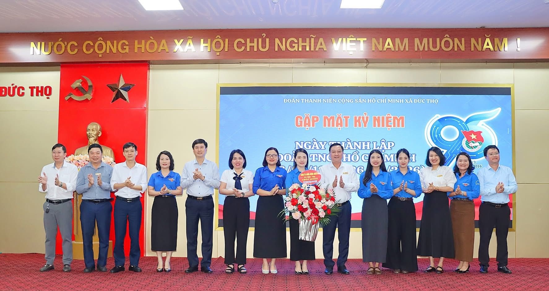 Đức Thọ: Gặp mặt kỷ niệm 95 năm ngày thành đoàn 26/3/2026. 