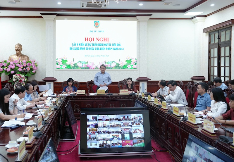 Bộ Tư pháp triển khai mười nhóm nhiệm vụ trọng tâm lấy ý kiến sửa đổi Hiến pháp 2013