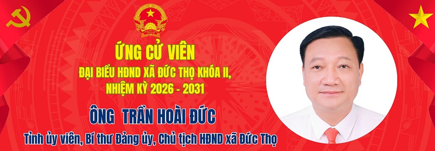 Tiểu sử ứng cử viên đại biểu HĐND xã Đức Thọ khóa II Trần Hoài Đức
