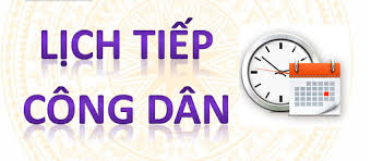 Lịch tiếp công dân tháng 8