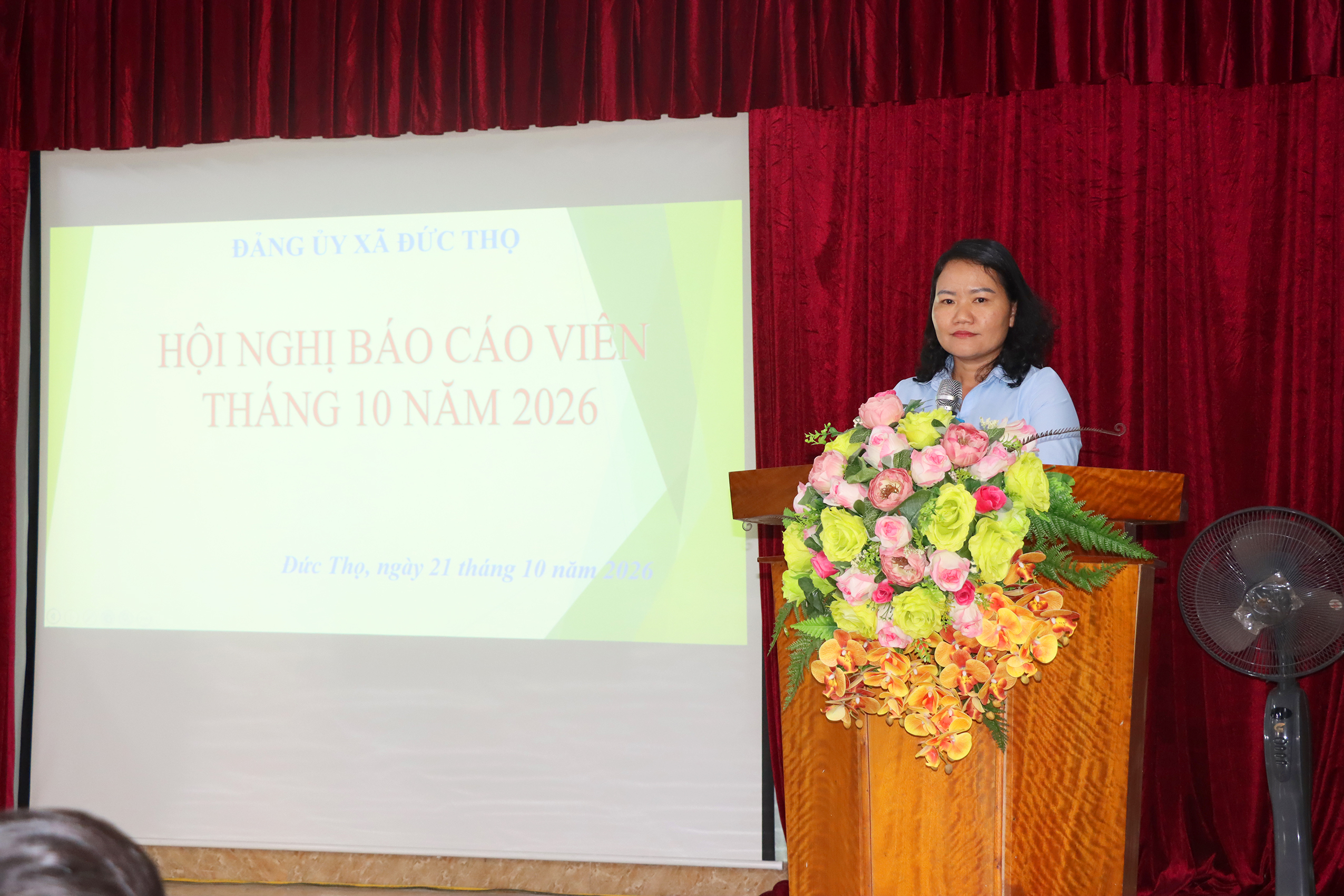 Đức Thọ: Hội nghị báo cáo viên tháng 10
