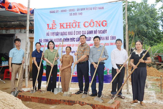 Đức Thọ: Khởi công xây dựng ngôi nhà thứ 17 trong năm 2026. 