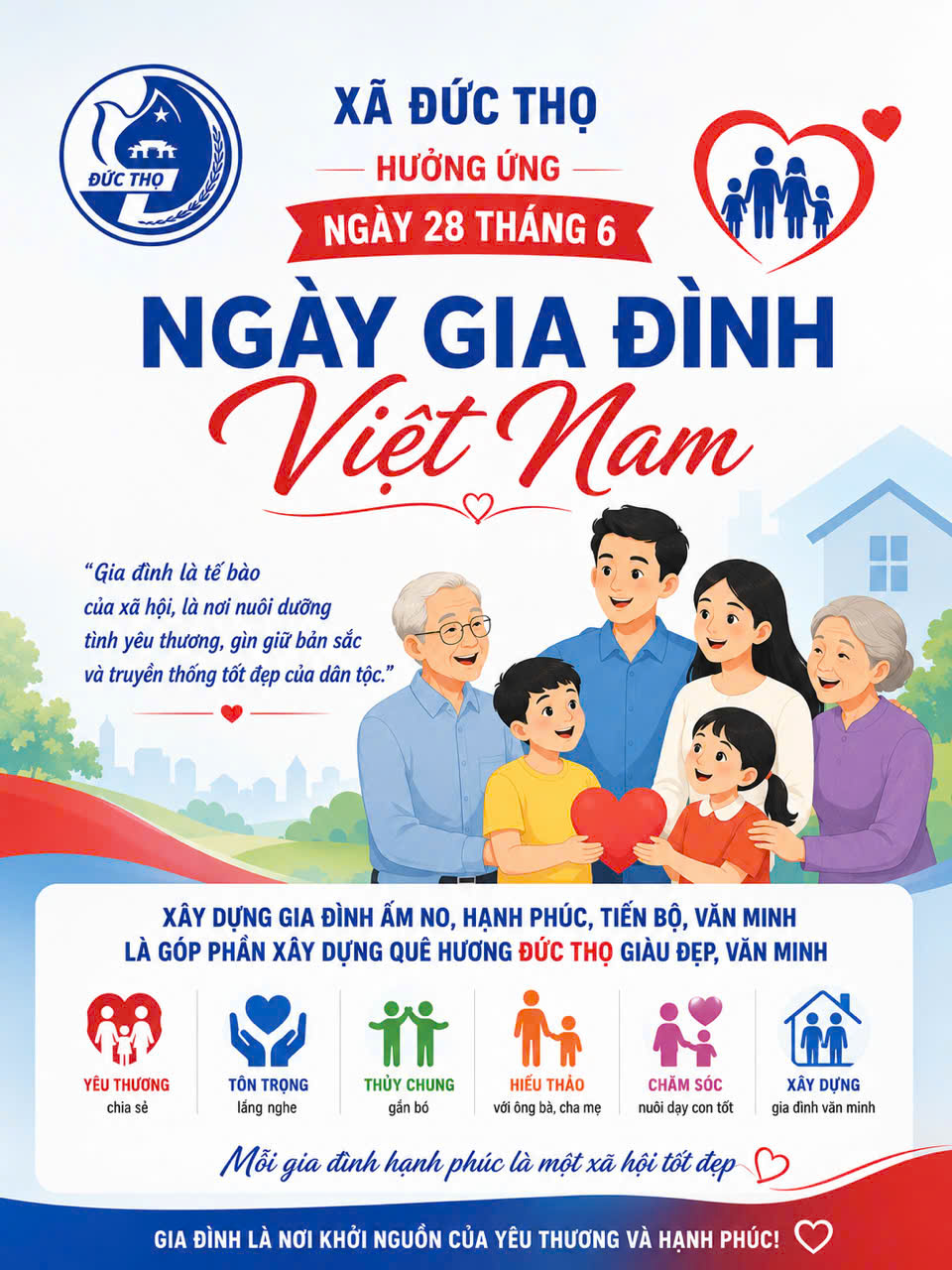 Hướng tới ngày gia đình Việt nam 28/6/2026