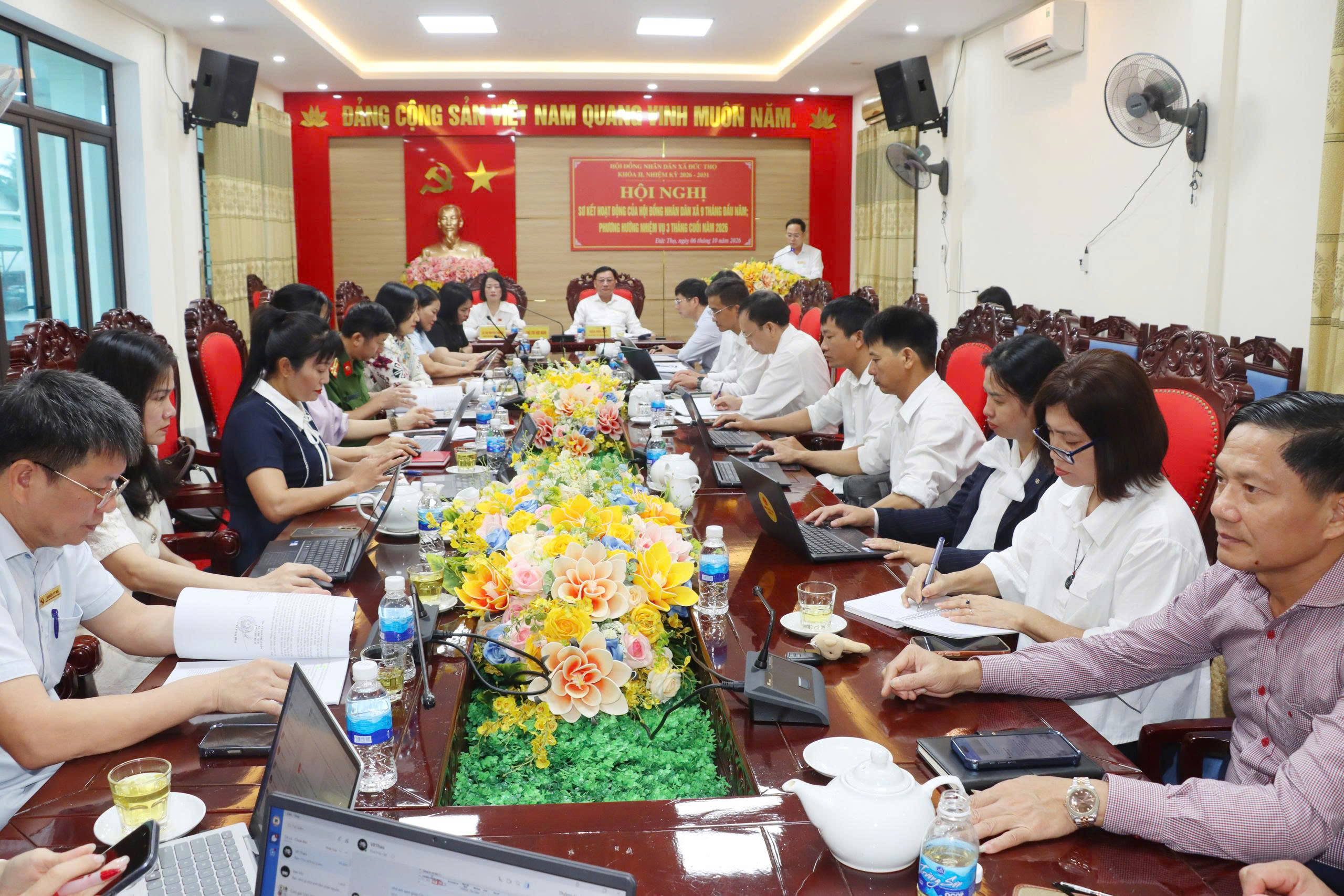 Đức Thọ: Thường trực HĐND sơ kết hoạt động 9 tháng, triển khai nhiệm vụ trọng tâm quý IV/2026.