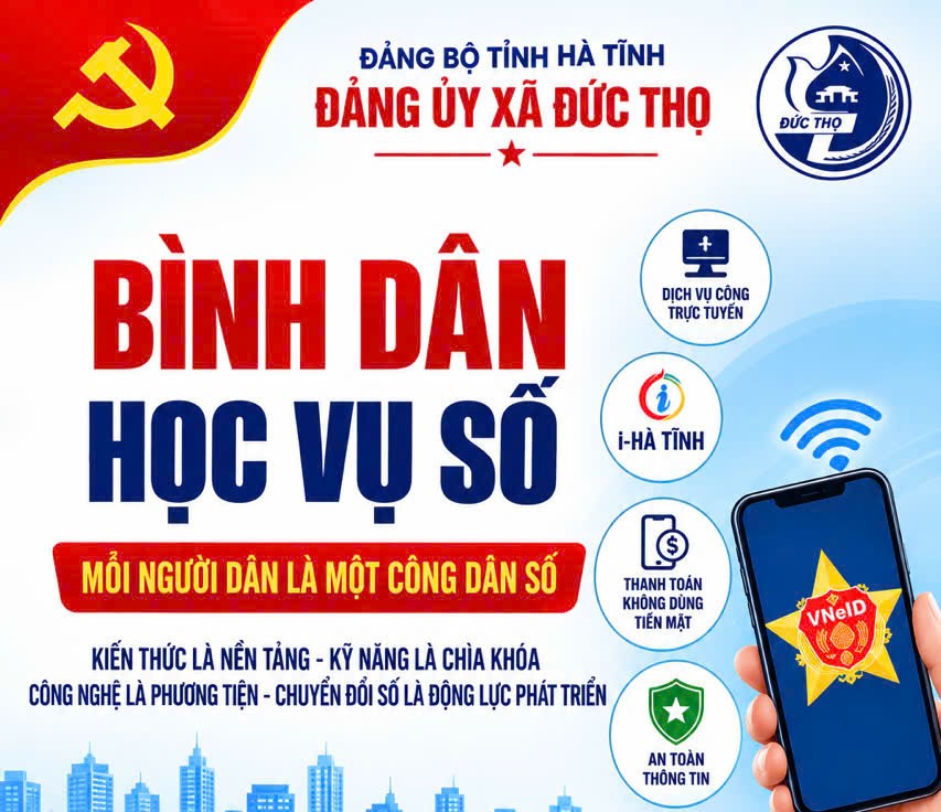 Đức Thọ tiếp tục đẩy mạnh phong trào" Bình dân học vụ"