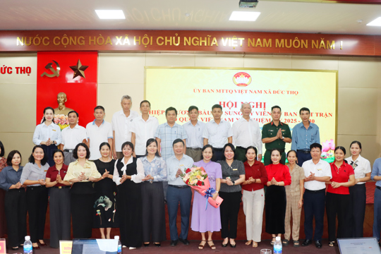Đức Thọ sơ kết công tác Mặt trận 9 tháng đầu năm, triển khai nhiệm vụ quý IV năm 2026.