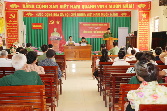 Công an xã Đức Thọ tổ chức Hội nghị “Công an lắng nghe ý kiến Nhân dân” năm 2026