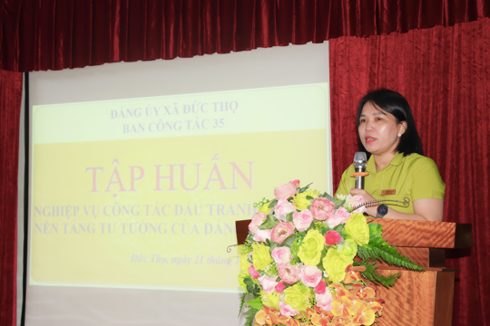 Đức Thọ tập huấn nghiệp vụ bảo vệ nền tảng tư tưởng của Đảng