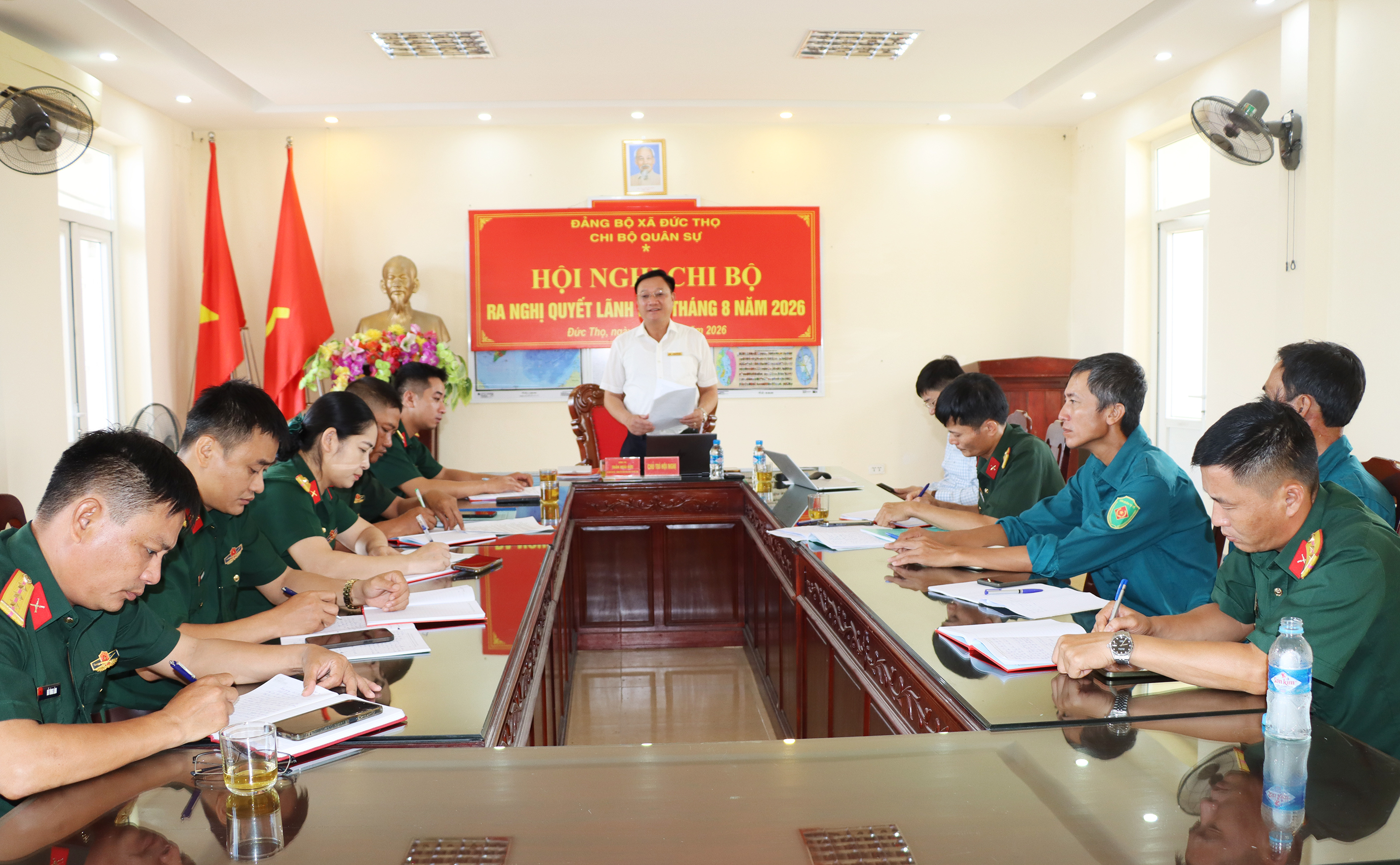 Chi bộ Quân sự ra nghị quyết lãnh đạo thực hiện nhiệm vụ tháng 8 năm 2026