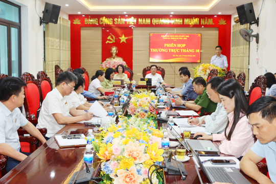Thường trực HĐND xã Đức Thọ họp thường kỳ tháng 10, triển khai nhiệm vụ tháng 11 năm 2026. 