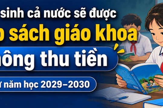 Học sinh cả nước sẽ được cấp sách giáo khoa
