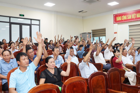 Xã Đức Thọ: Triển khai lấy ý kiến Nhân dân về phương án sắp xếp, tổ chức, đặt tên thôn trên địa bàn xã.