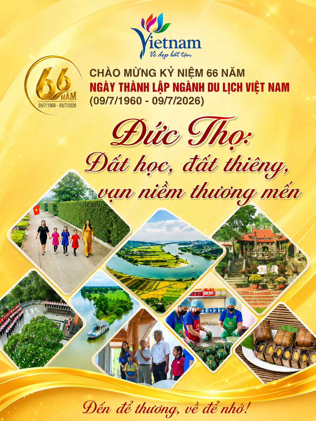 Ý nghĩa Ngày Du lịch Việt Nam (09/7) và truyền thống 66 năm xây dựng, phát triển của ngành Du lịch Việt Nam