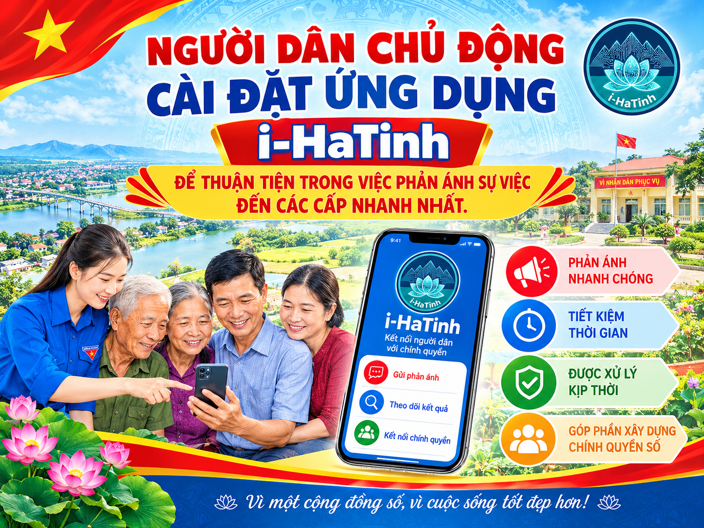 Hướng dẫn cài đặt i-HàTĩnh
