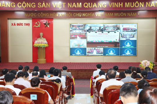 Đức Thọ: Kết nối đường truyền học tập, quán triệt các nghị quyết, chỉ thị của Trung ương và tỉnh Hà Tĩnh 