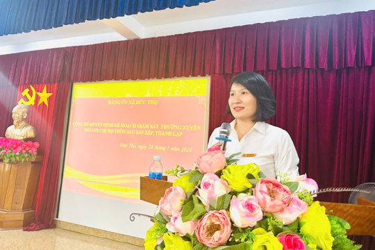 Một số giải pháp nâng cao hiệu quả công tác giám sát thường xuyên của Ủy ban Kiểm tra Đảng ủy xã Đức Thọ nhằm phòng ngừa vi phạm từ sớm, từ xa