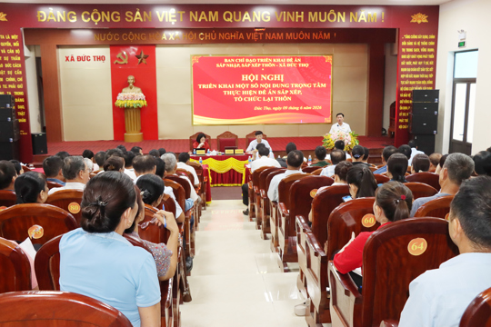 Xã Đức Thọ: Dự kiến chỉ định 80 cấp ủy, bí thư, phó bí thư chi bộ thôn, nhiệm kỳ 2025-2030.