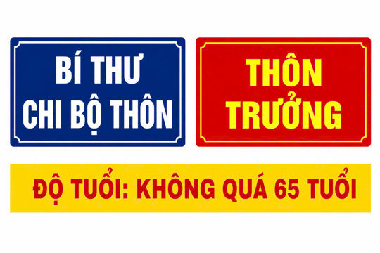 Người làm Bí thư chi bộ thôn, tổ dân phố sẽ không được quá 65 tuổi 