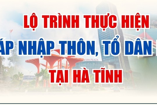 Lộ trình thực hiện sáp nhập thôn, tổ dân phố tại Hà Tĩnh