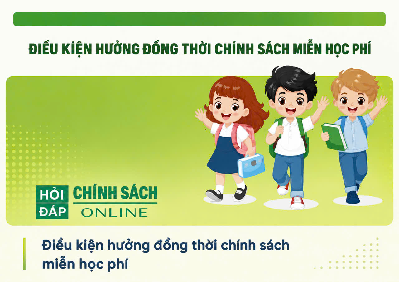 Điều kiện hưởng đồng thời chính sách miễn học phí 