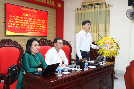 Đức Thọ: Phát động chiến dịch giải quyết hồ sơ đất đai tồn đọng. 