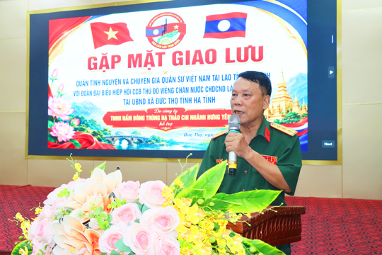 Gặp mặt giao lưu thắm tình hữu nghị Việt Nam – Lào tại xã Đức Thọ 