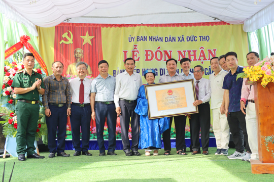 Nhà thờ Phạm Huy đón nhận Bằng xếp hạng Di tích lịch sử cấp tỉnh.