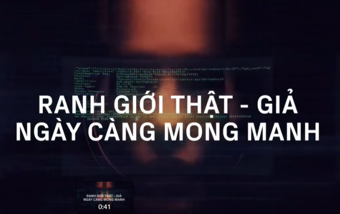 Phòng chóng tin giả, tin sai do Ai tạo ra.
