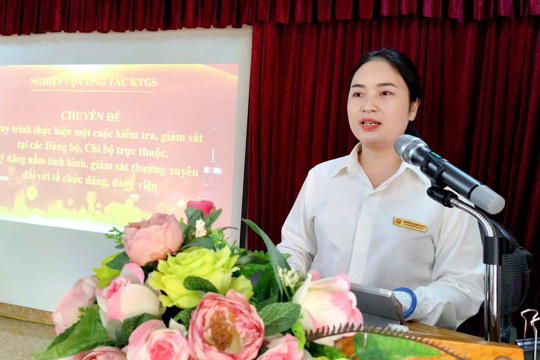 Tập huấn nghiệp vụ công tác kiểm tra, giám sát và thi hành kỷ luật  của Đảng năm 2026