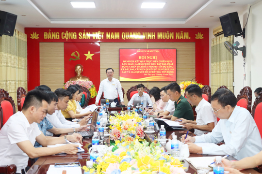 Đức Thọ đánh giá kết quả chiến dịch làm giàu, làm sạch dữ liệu đất đai 
