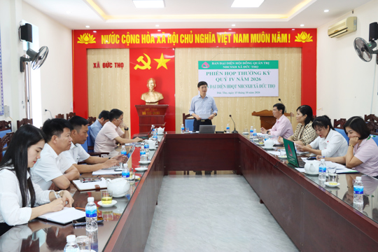 Đức Thọ đánh giá kết quả hoạt động tín dụng chính sách quý III, triển khai nhiệm vụ quý IV năm 2026