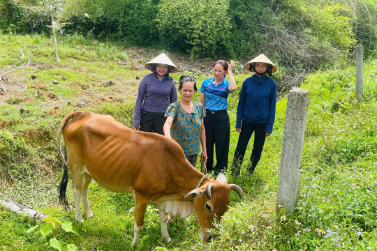 Hội Nông dân xã Đức Thọ kiểm tra, đánh giá kết quả thực hiện các mô hình giảm nghèo