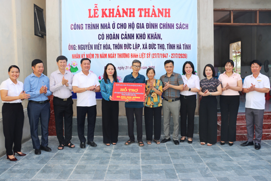 Xã Đức Thọ khởi công, khánh thành các công trình tri ân nhân ngày 27/7