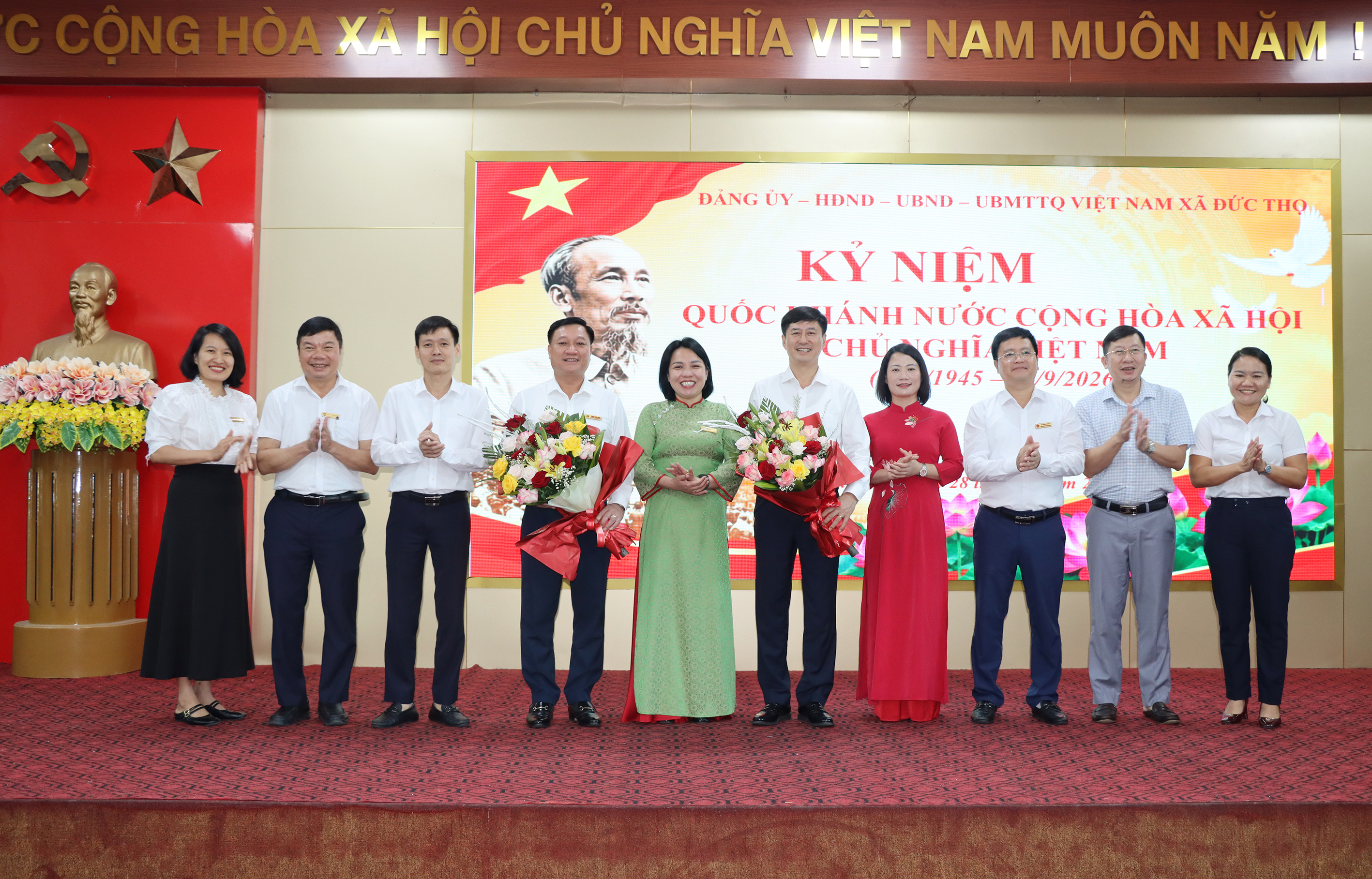 Đảng ủy xã Đức Thọ tổ chức Kỷ niệm 81 năm Ngày Quốc khánh (2/9/1945 - 2/9/2026).