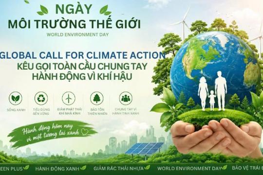 Hưởng ứng ngày môi trường Thế giới (08/6), tháng hành động vì môi trường và tuần lễ Biển và Hải đảo Việt Nam năm 2026
