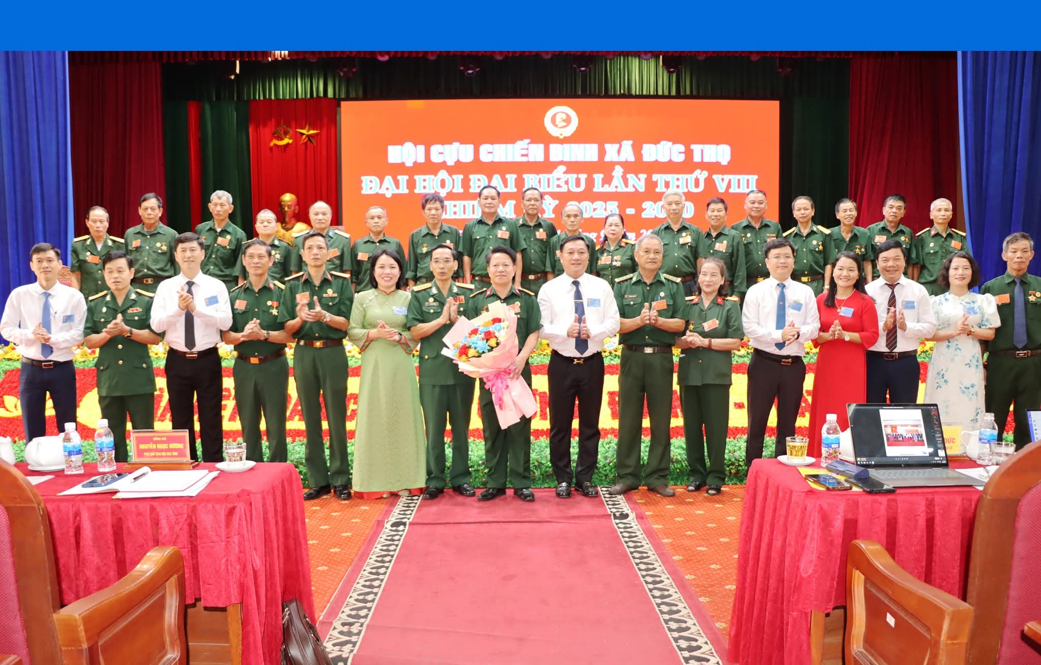 Hội Cựu chiến binh (CCB) xã Đức Thọ tổ chức Đại hội đại biểu lần thứ VIII, nhiệm kỳ 2025 – 2030