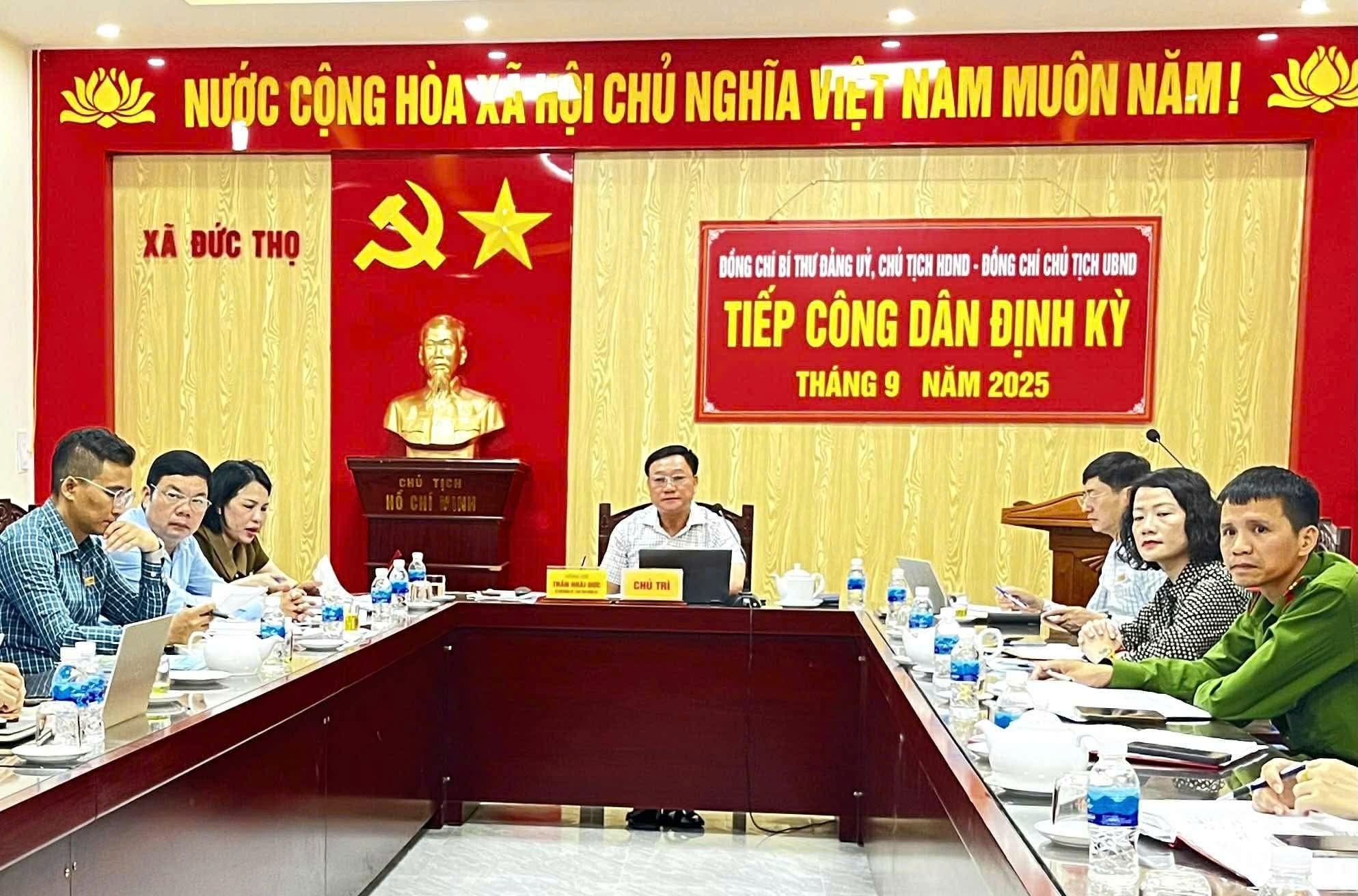 Tiếp công dân định kỳ tháng 9 năm 2025. 