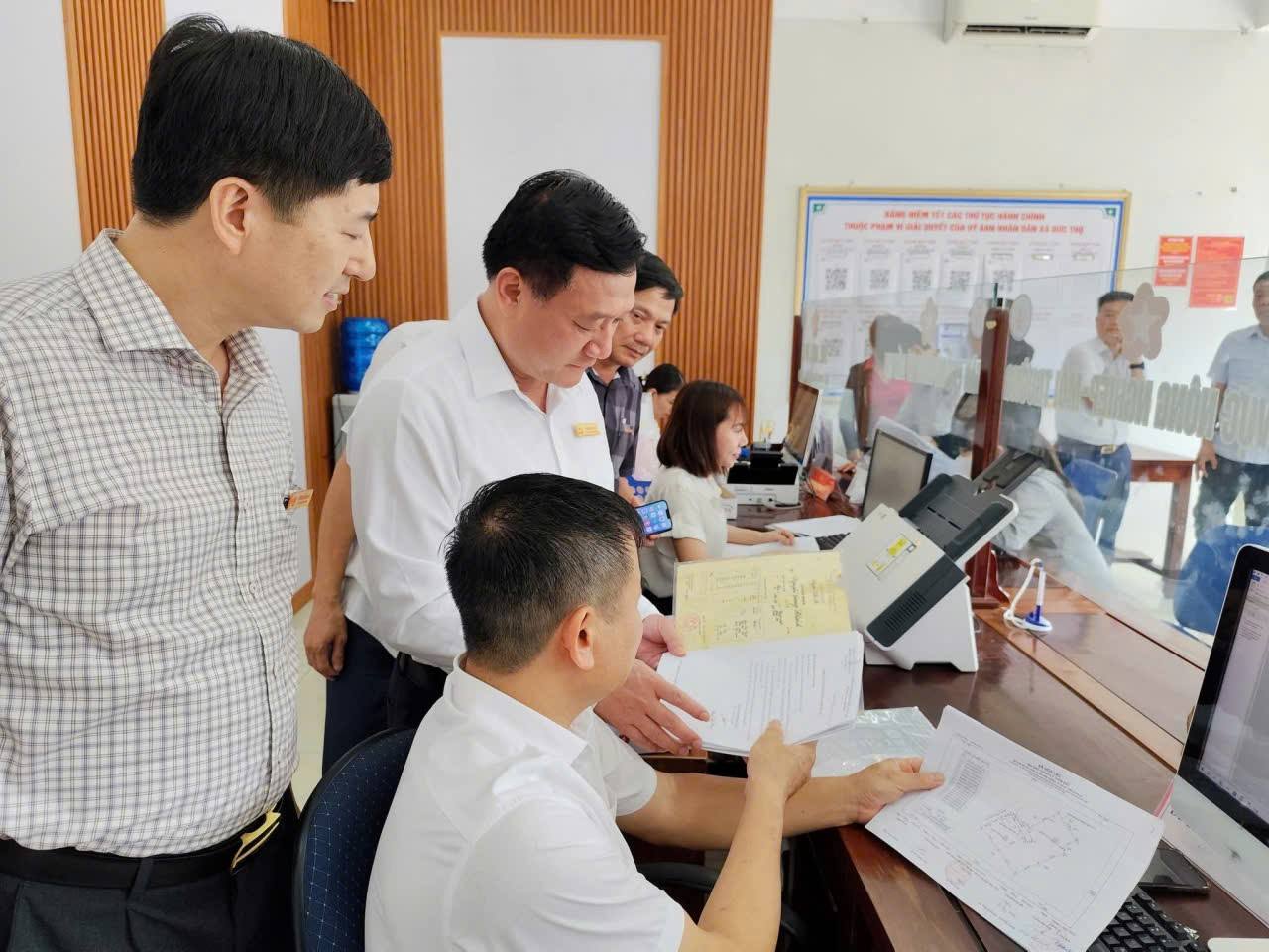 Xã Đức Thọ xếp thứ nhất toàn tỉnh trên hệ thống Dịch vụ công Quốc gia