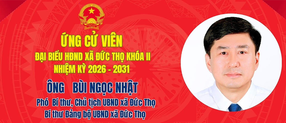 Tiểu sử ứng cử viên đại biểu HĐND xã Đức Thọ khóa II Bùi Ngọc Nhật 