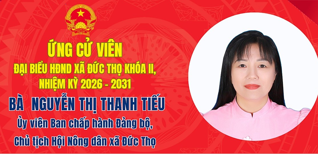 Tiểu sử ứng cử viên đại biểu HĐND xã Đức Thọ khóa II Nguyễn Thị Thanh Tiếu  