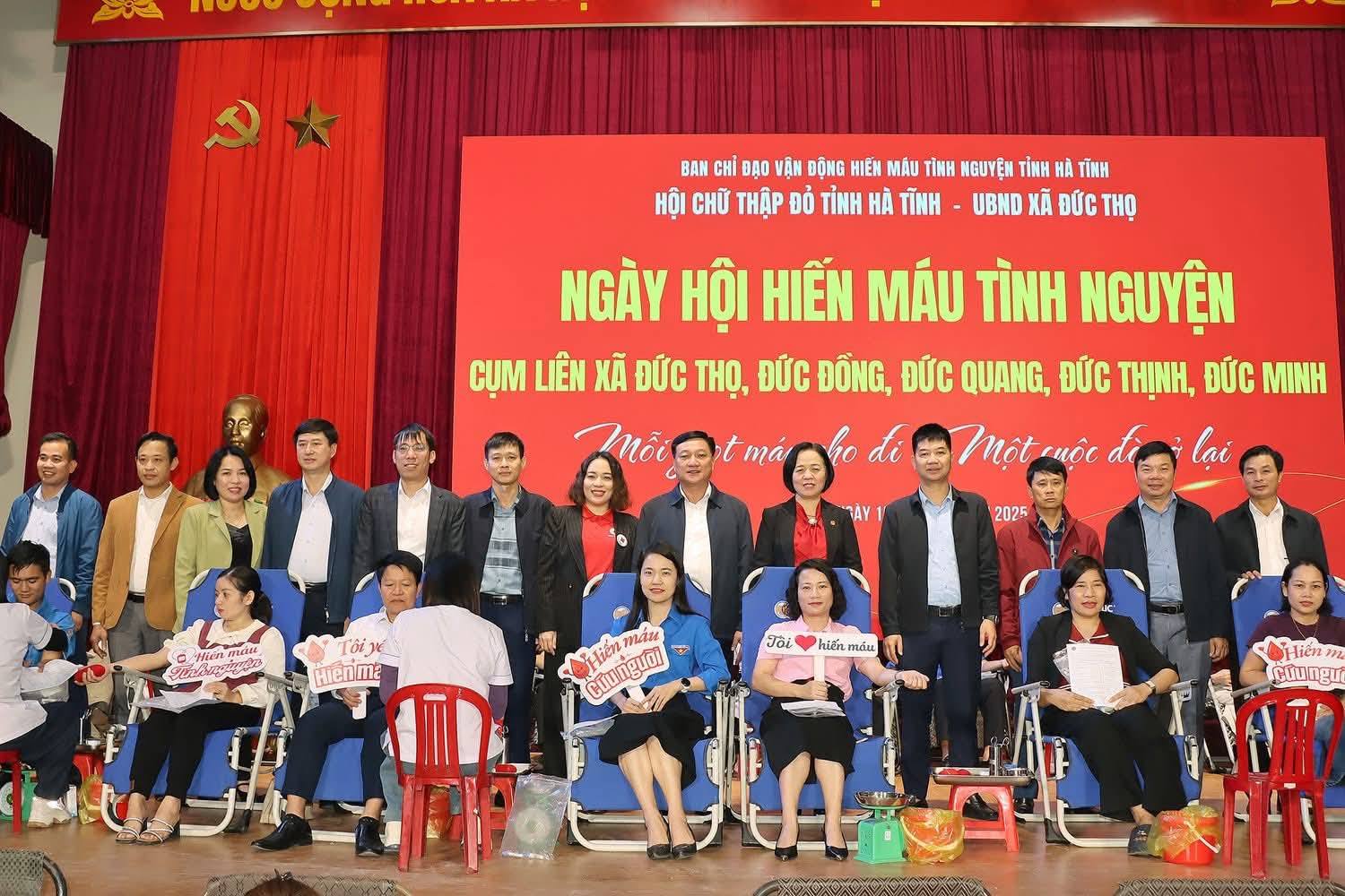 Xã Đức Thọ tổ chức Ngày hội Hiến máu tình nguyện năm 2025