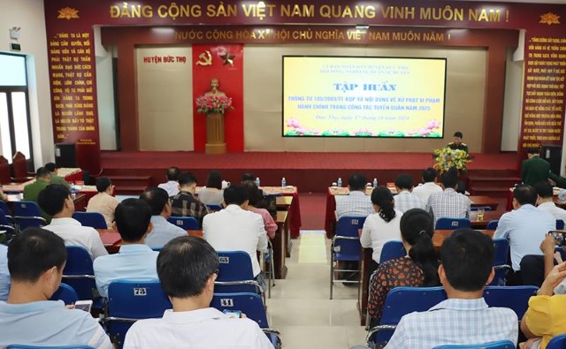 Tập huấn Thông tư 105 của Bộ quốc phòng.